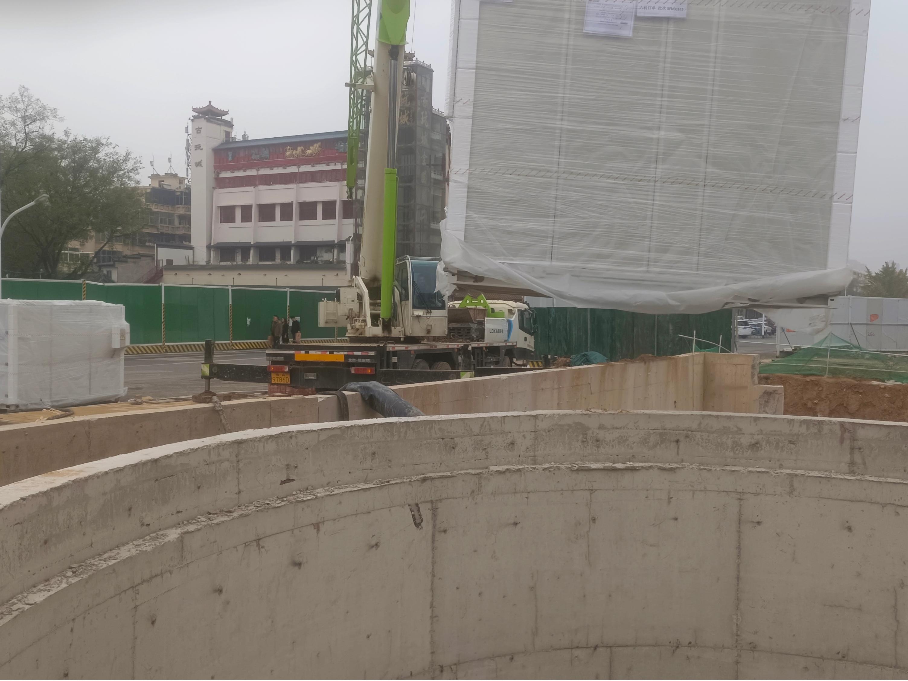 地铁六号线空调吊装